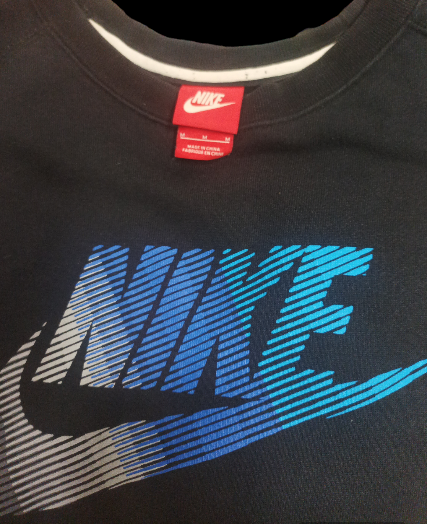 Felpa Nike Logo blue e bianco