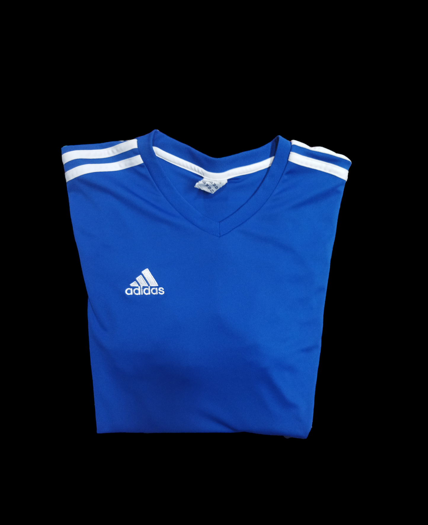 T-Shirt Adidas Blue con righe bianche